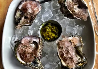 oyster bar oysters on ice