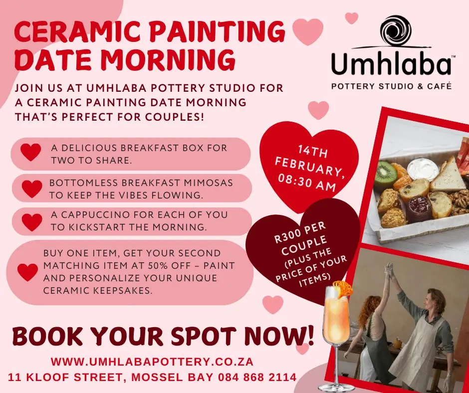 ceramic painting date morning pottery