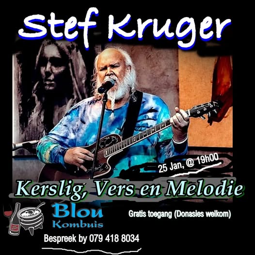 stef kruger 25 jan 19h00 blou kombuis