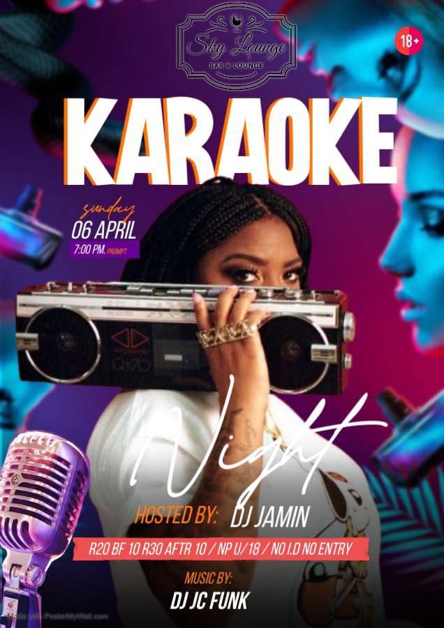 karaoke sundays at sky lounge 6 april 25