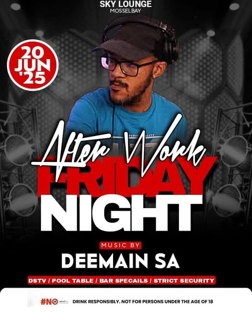after work party at sky lounge 20 june with dj deemain sa
