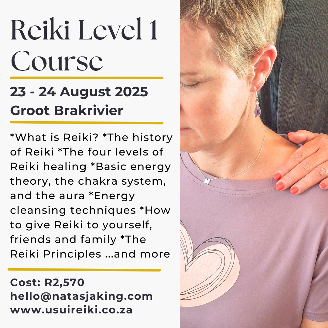 reiki level 1 course 23 to 24 august 25 great brak river