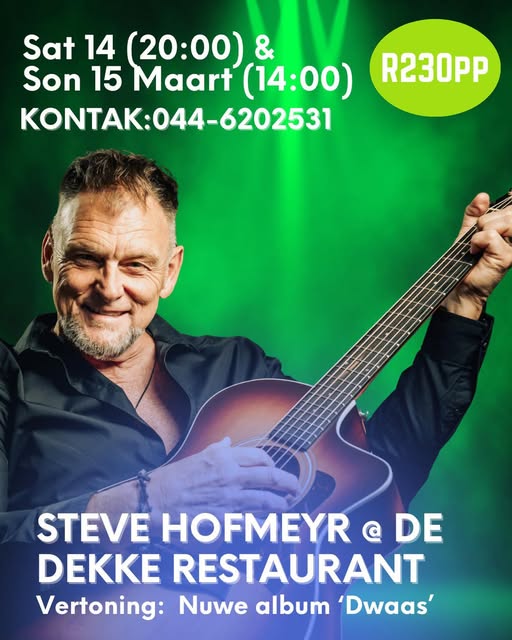 steve hofmeyer at de dekke 15 march 26 at 14h00 steve hofmeyer at de dekke 15 march 26 at 14h00