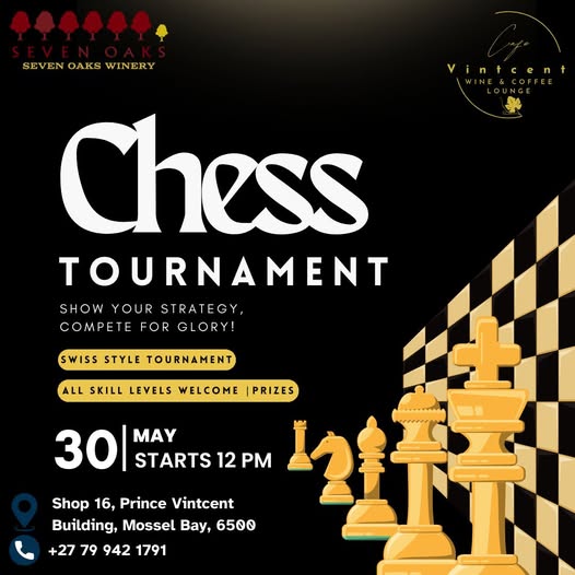 chess tournament cafe vintcent 30 may 26 at 12pm chess tournament cafe vintcent 30 may 26 at 12pm