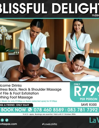 blissful delight la vita spa october 26 special