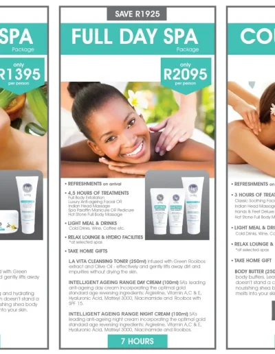 half full day and couple spa la vita october 26 specials
